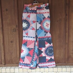 Wrangler Patchwork Star Skirt - Red, Blue, White